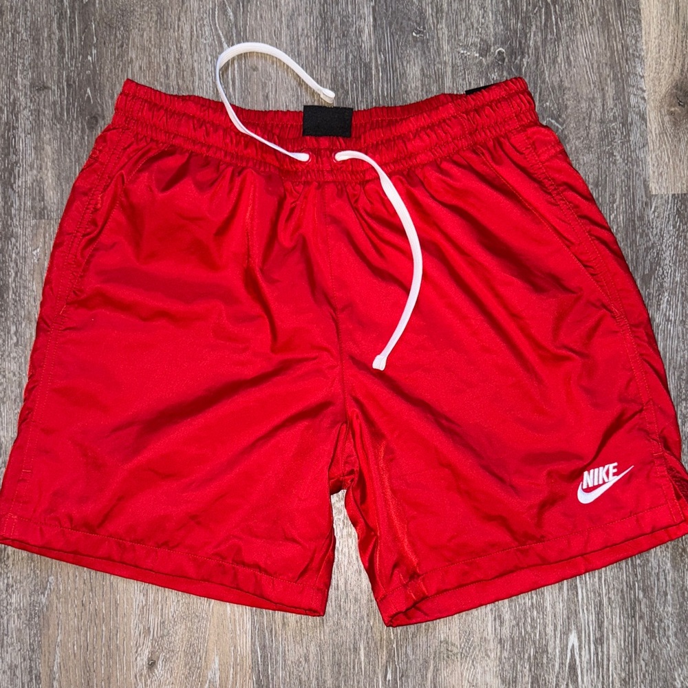Nike Men's Vibrant Red Athletic Shorts